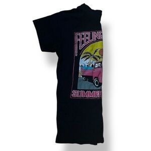 Oversized Black Graphic T-Shirt.